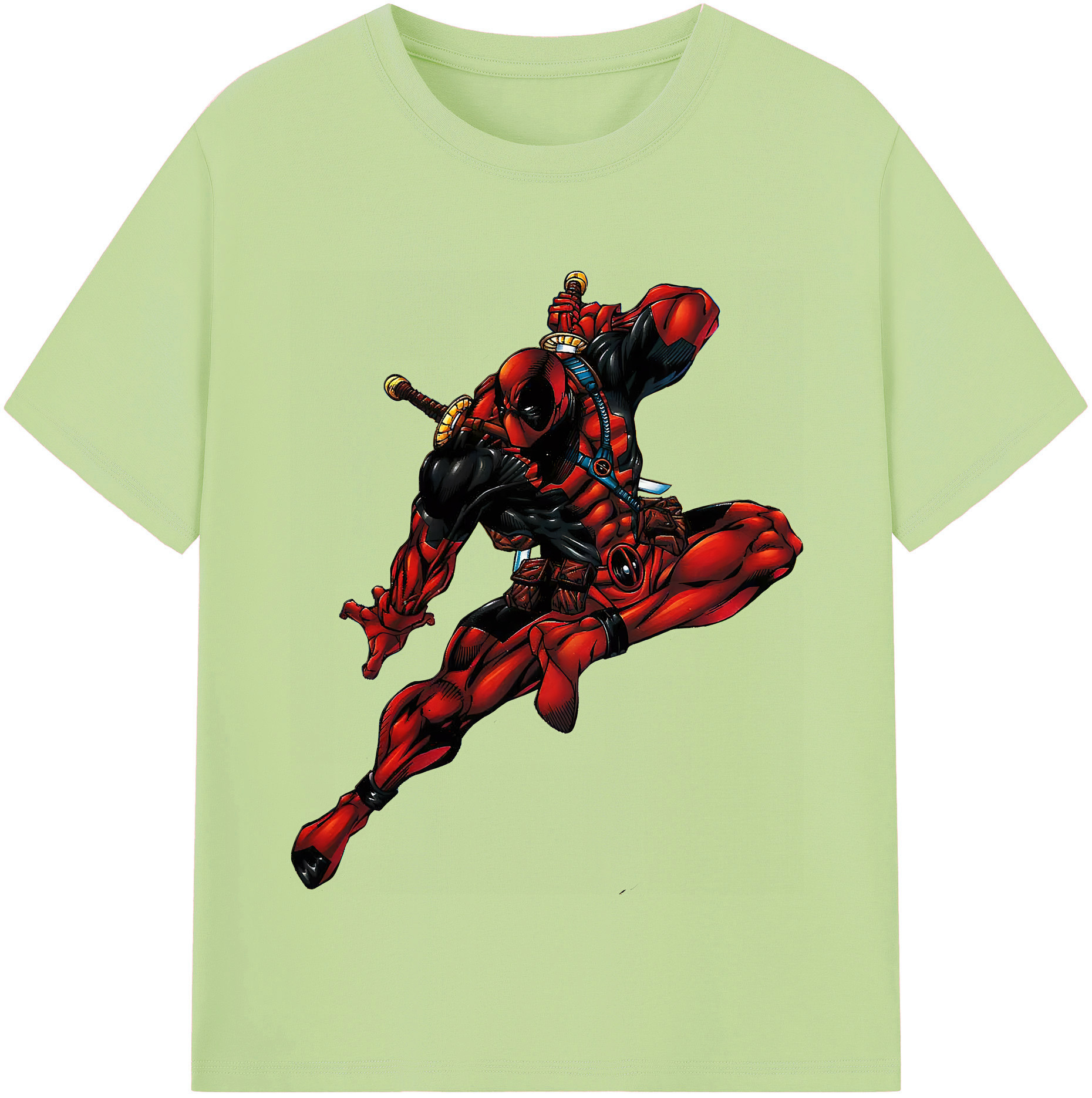 （画像用） Deadpool デッドプール 綿100％半袖Tシャツ（フロントプリント）